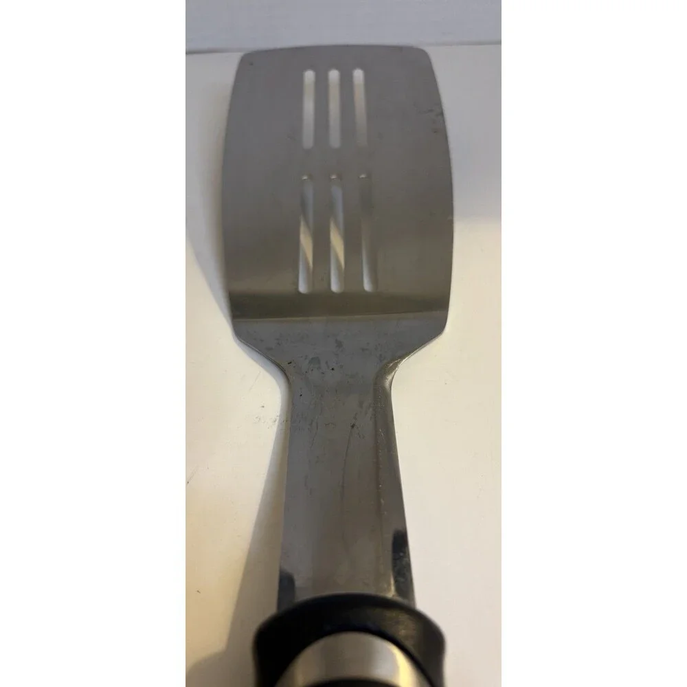 Stainless Steel Double Slotted Extra Long Spatula